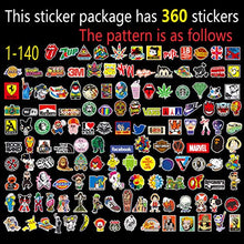Carica l&#39;immagine nel visualizzatore di Gallery, Q-Window Kit Adesivi (360 Pezzi) Vinyl Kawaii Decal Stickers per Laptop,...