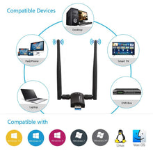 Carica l&#39;immagine nel visualizzatore di Gallery, Flybiz Chiavetta WiFi 1200Mpbs, Adattatore USB 3.0 WiFi, Dual Band... - Ilgrandebazar
