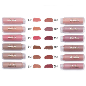 12Pcs Rossetto Matte Liquido Tinta Labbra a Lunga 12 pcs, Super Grace - Ilgrandebazar