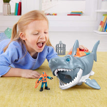 Carica l'immagine nel visualizzatore di Gallery, Imaginext Squalo Mega Morso con Personaggio Subacqueo, Gabbia e Accessori, Giocattolo per Bambini 3+Anni, GKG77