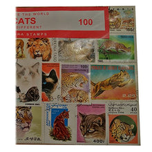 Carica l&#39;immagine nel visualizzatore di Gallery, Worldwide Cats Collection Wild / Lions / Pet 100 Different Stamps!...