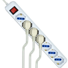 Carica l&#39;immagine nel visualizzatore di Gallery, Ewent EW3927 Multipresa Ciabatta 7 prese bipasso ITA /Schuko, Bianco - Ilgrandebazar