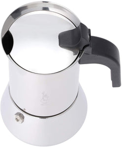 Bialetti Venus Caffettiera in Acciaio Inox, Adatta all'Induzione, 4 Cups, Inossidabile, Argento
