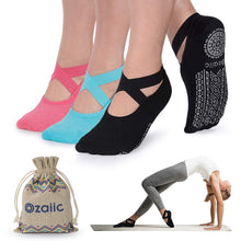 Carica l&#39;immagine nel visualizzatore di Gallery, Ozaiic Calze Antiscivolo - Calzini Pilates da Donna, Ideali per Yoga - Ilgrandebazar