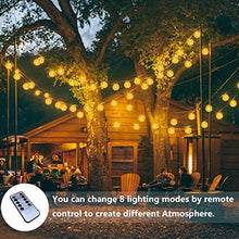 Carica l&#39;immagine nel visualizzatore di Gallery, Catena Luminosa Solare, QXMCOV Lanterne da Esterno LED 9.3Metri Bianco Caldo