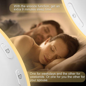 Wake up Light Luce Sveglia da Comodino con Simulazione dell'Alba e Tramonto... - Ilgrandebazar