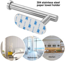 Carica l&#39;immagine nel visualizzatore di Gallery, Kissral Porta Carta Igienica, Portarotolo Bagno Autoadesivo Acciaio Inossidabile Porta Rotoli Carta Igienica Adesivo per Bagno e Toilette per Cucina e Bagno
