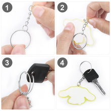 Carica l&#39;immagine nel visualizzatore di Gallery, 100 Pezzi 25 mm Anelli Portachiavi Anello Ganci Portachiavi Anellini Acciaio Inox Accessori per Portachiavi Fai Da Te Kit per Porta Chiavi Mestieri Lavori di Bricolage | Argento