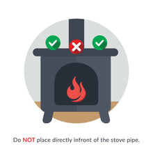 Carica l&#39;immagine nel visualizzatore di Gallery, Heat Powered Stove Fan | Wood Log Burner Fireplace | Eco Friendly M&amp;W Black - Ilgrandebazar