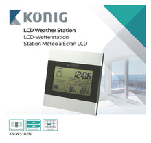 Carica l&#39;immagine nel visualizzatore di Gallery, Konig Knws102N LCD Stazione Meteo Silver - Ilgrandebazar