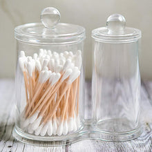 Carica l&#39;immagine nel visualizzatore di Gallery, ASIV, Organizzatore 2 in 1 acrilico con coperchio, per batuffoli Trasparente - Ilgrandebazar