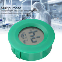 Carica l&#39;immagine nel visualizzatore di Gallery, Mini termometro Forma Rotonda di Temperatura LCD Digitale Monitor Green - Ilgrandebazar
