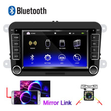 Carica l&#39;immagine nel visualizzatore di Gallery, Autoradio per VW CAMECHO Touch Screen capacitivo da 7 215 x 133 x 48 mm, noir - Ilgrandebazar