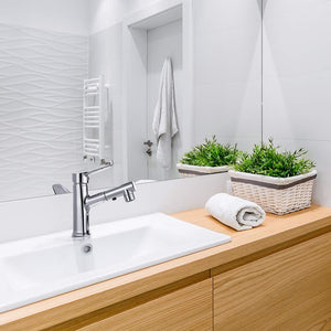 WELQUIC Rubinetto Bagno Lavabo con Doccetta Estraibile 360°, Girevole... - Ilgrandebazar