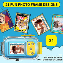 Carica l&#39;immagine nel visualizzatore di Gallery, Macchina Fotografica per Bambini Fotocamera Subacquea Full HD 1080P CC09-1