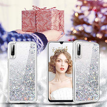 Carica l&#39;immagine nel visualizzatore di Gallery, wlooo Cover per Samsung Galaxy A50, Glitter Argento