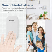 Carica l&#39;immagine nel visualizzatore di Gallery, YISSVIC Campanello Senza Fili No Batteria Necessaria Wireless... - Ilgrandebazar