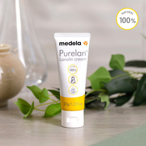 Medela Purelan 37g Crema per Capezzoli alla Lanolina Sollievo Rapido per Capezzoli Doloranti e Pelle Secca, 100% Naturale, Ipoallergenico, Dermatologicamente Testato e Senza Profumo Crema Lanolina (37 g)