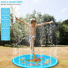 Carica l&#39;immagine nel visualizzatore di Gallery, Stuoia per Giochi con Spruzzi E d&#39;Acqua Bambini blu-110CM / 43Inch