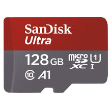 Carica l&#39;immagine nel visualizzatore di Gallery, SanDisk Ultra Scheda di Memoria MicroSDXC da 128 GB e 128 GB, Rosso/Grigio
