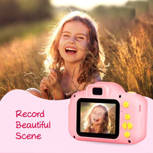 Carica l'immagine nel visualizzatore di Gallery, Fotocamera per Bambini Fotocamera Digitale Portatile con Scheda SD 32 GB TF Card HD da 2 Pollici 1080P Mini Ricaricabile Videocamera per Giocattoli Regalo Ragazzi Ragazze da 3 a 12 Anni (Rosa)