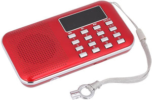 docooler Radio Altoparlanti Portatili Radio Portabile con Display LCD Supporto Lettore U Disco e Micro SD Card AUX MP3 Support USB Drive TF Card AUX-in Earphone-out