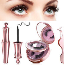 Carica l'immagine nel visualizzatore di Gallery, Ciglia Magnetiche, Con Eyeliner Magnetico Impermeabile Senza Gel e Ciglia Magnetiche 3d Riutilizzabili