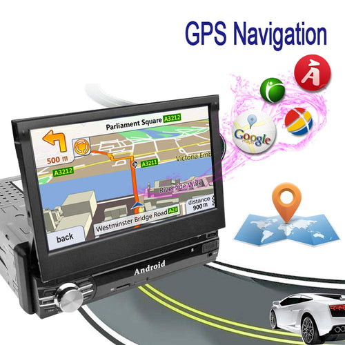 Ezonetronics 1 Din 2G DDR3 / 16GB 7 '' Flip Out Touch Screen Android 2G+16G - Ilgrandebazar