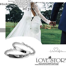 Carica l&#39;immagine nel visualizzatore di Gallery, Flongo Coppia Bracciali Braccialetto Lui &amp; Lei, Ti Ho nel Cuore, - Ilgrandebazar