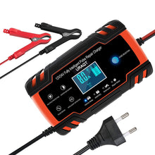 Carica l&#39;immagine nel visualizzatore di Gallery, URAQT Caricabatteria Auto, 12V/24V 8A Multi Protezioni Caricatore Rosso - Ilgrandebazar