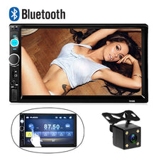 Carica l&#39;immagine nel visualizzatore di Gallery, CAMECHO 7010B Bluetooth Autoradio 2 DIN 7 Pollici 17.8 x 10 x 6.3 cm, nero - Ilgrandebazar