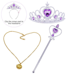 AmzBarley Il Costume della Sirenetta Ariel 7-8 anni, Verde Con Accessori - Ilgrandebazar