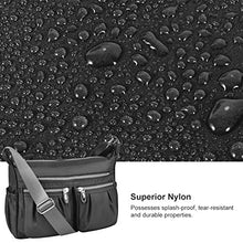 Carica l'immagine nel visualizzatore di Gallery, VBIGER Borsa Tracolla Donna Borse Tasche Multitasche Impermeabile Nero 2