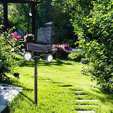 Carica l&#39;immagine nel visualizzatore di Gallery, Lampade Solari a led da Esterno 2 in 1, Luci Giardino con 2 2 Pezzi