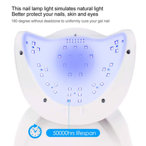 Nobebird Lampada UV LED 54W Essiccatore per Unghie a Nuova Versione 2020... - Ilgrandebazar