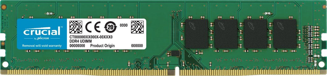 Crucial CT8G4DFS824A Memoria da 8 GB, DDR4, 2400 8 GB Single Rank x8, Verde - Ilgrandebazar