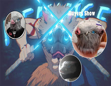 Carica l&#39;immagine nel visualizzatore di Gallery, Mesky Demon Slayer Hashibira Inosuke Maschera Pig Taglia unica, Come Mostra - Ilgrandebazar