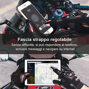 YISSVIC Guanti da Moto Marchio CE 1KP Touchscreen Antiscivolo M - Ilgrandebazar