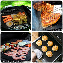 Carica l'immagine nel visualizzatore di Gallery, GQC Tappetini da Barbecue Set di 6 Mat Cottura BBQ in Teflon Approvati da...