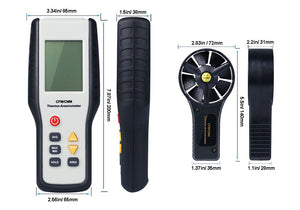 Eray Anemometro Professionale Termometro Digitale Misuratore White and Black - Ilgrandebazar