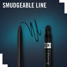 Carica l'immagine nel visualizzatore di Gallery, Rimmel Matita Occhi Automatica Exaggerate, Matita Waterproof a Lunga Tenuta, Nero Nero (Noir)