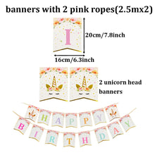 Carica l'immagine nel visualizzatore di Gallery, Jolily Decorazioni Compleanni Unicorno Pacco 16 Ospiti, 1* Multicolore - Ilgrandebazar