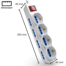 Carica l&#39;immagine nel visualizzatore di Gallery, Ewent EW3929 Multipresa, Bianco, 1.5 mt mt, Bianco - Ilgrandebazar