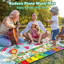 Carica l'immagine nel visualizzatore di Gallery, Tappetino Musicale per Bambini,Tappetino per Pianoforte,Tappetino da Ballo per Bambini con10 animali,Tappetino Musicale per Bambini,Regali Compleanno per Ragazzi Ragazze 1 2 3 4 5 6 Regalo Natale