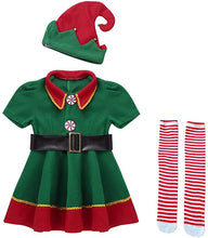 Carica l'immagine nel visualizzatore di Gallery, Odziezet Costume della Santa del Partito Pagliaccetti Cosplay Prima Infanzia Bimbo Vestito Babbo Natale 3 Pezzi 0-24 Mesi