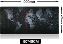 Carica l'immagine nel visualizzatore di Gallery, Vicloon Tappetino Mouse Gaming XXL per Mouse e PC, Mouse Pad Antiscivolo Fondo in Gomma con Bordi Cuciti 900x 400x3mm Mappa del Mondo