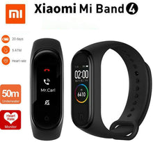Carica l'immagine nel visualizzatore di Gallery, Xiaomi Band 4 - Smart watch e fitness tracker, con cardiofrequenzimetro, 135 mAh, schermo a colori, Bluetooth 5.0, 2019, nero