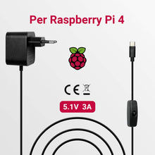 Carica l&#39;immagine nel visualizzatore di Gallery, LABISTS Raspberry Pi 4 Alimentatore USB-C 5.1V 3A, Adattatore Type C con... - Ilgrandebazar