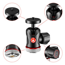 Carica l&#39;immagine nel visualizzatore di Gallery, Manfrotto MH492LCD-BH 492 Testa a Sfera con Base a Slitta, Nero - Ilgrandebazar