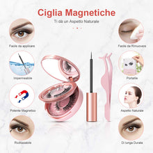 Carica l&#39;immagine nel visualizzatore di Gallery, Ciglia Magnetiche, eroaddict finte 3D naturali con 5 eyeliner... - Ilgrandebazar